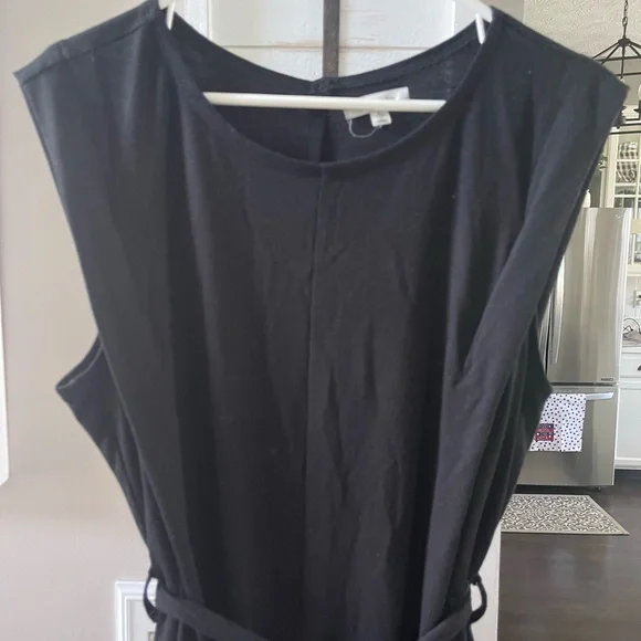 MAX STUDIO Black Knit Wide Leg Jumper Toe Waist Pull On Stretch Comfort LARGE - Picture 6 of 11